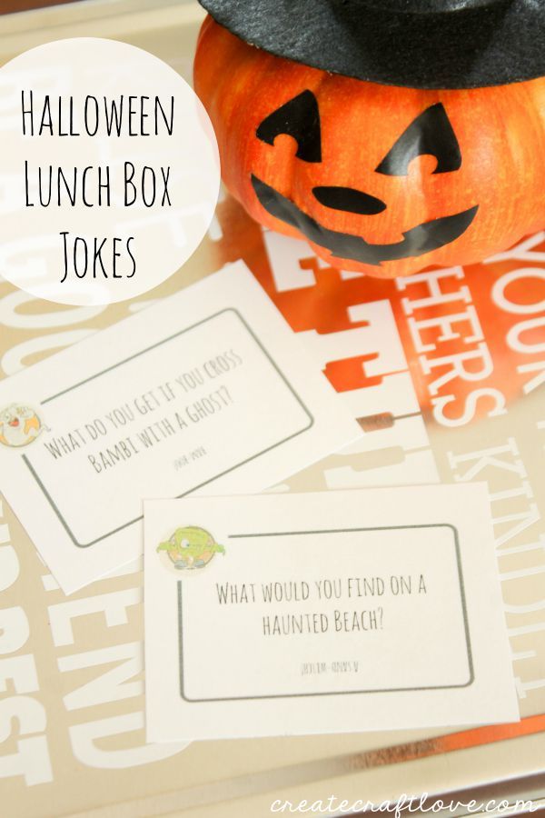 Free printable Halloween lunch box jokes