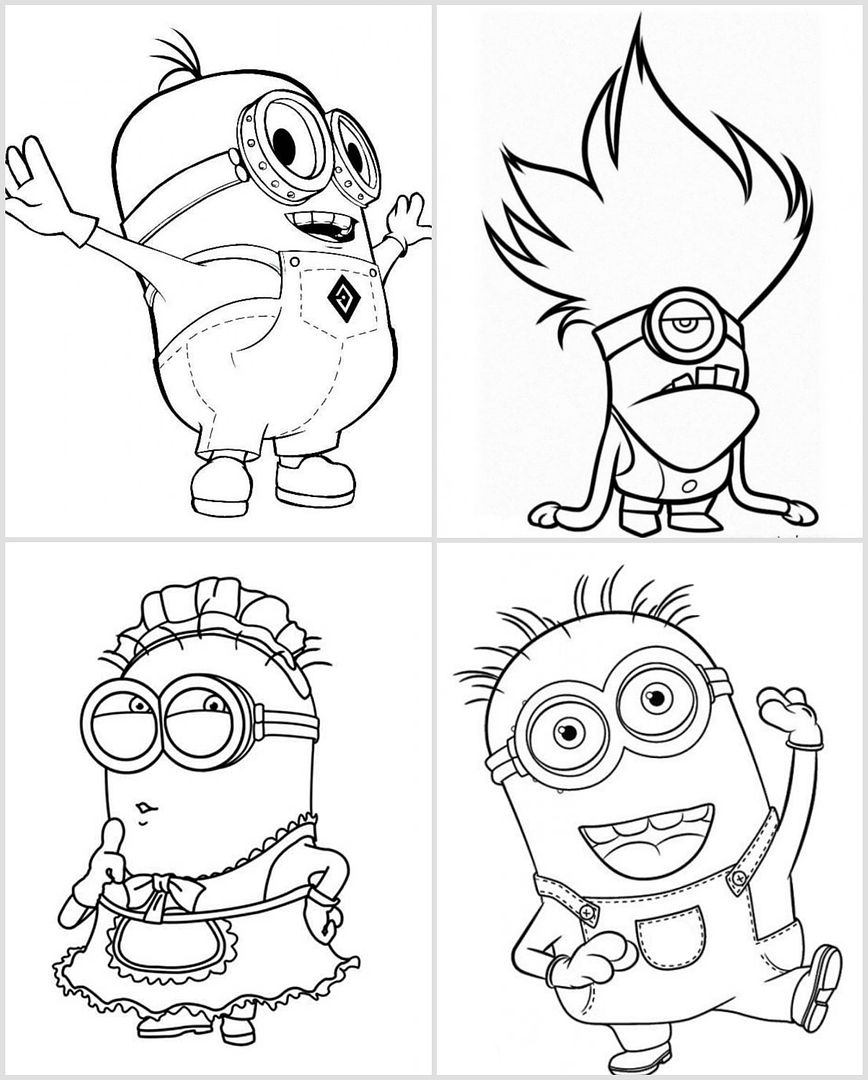 Free printable Minions coloring pages