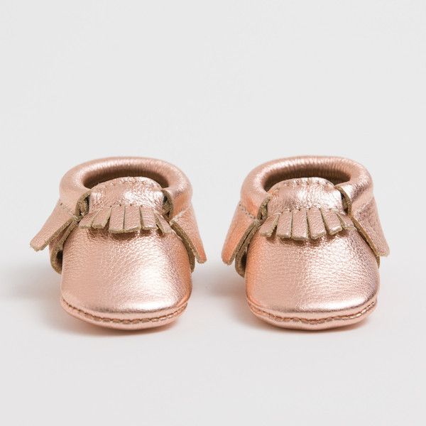 Freshly Picked baby mocs in rose gold