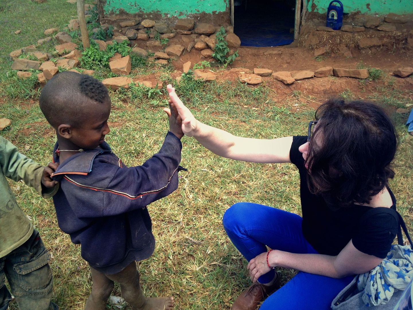 Gabby Blair of Design Mom visits Ethiopia with the ONE moms | photo: Liz Gumbinner