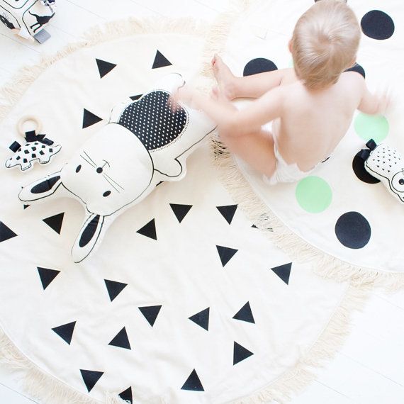 Handmade soft baby playmats from Babee and Me on Etsy