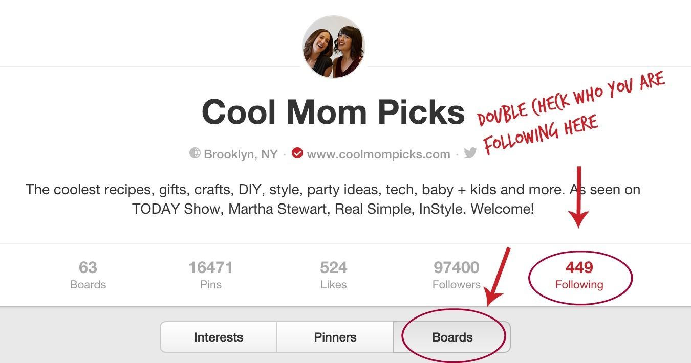 How to see who you are following on Pinterest : Do you recognize them all?