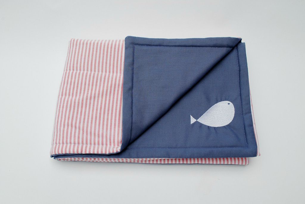 Little Balena Baby Quilt: Handmade baby blankets from soft men's shirt fabrics
