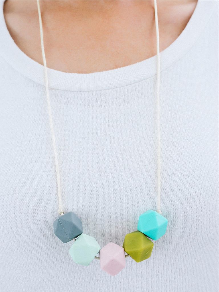 Lolli and Jo teething jewelry - cute enough to wear without the baby around
