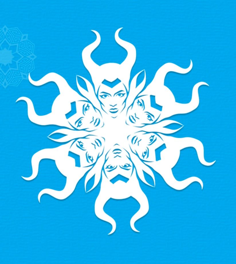 Cool snowflake patterns: Maleficent!