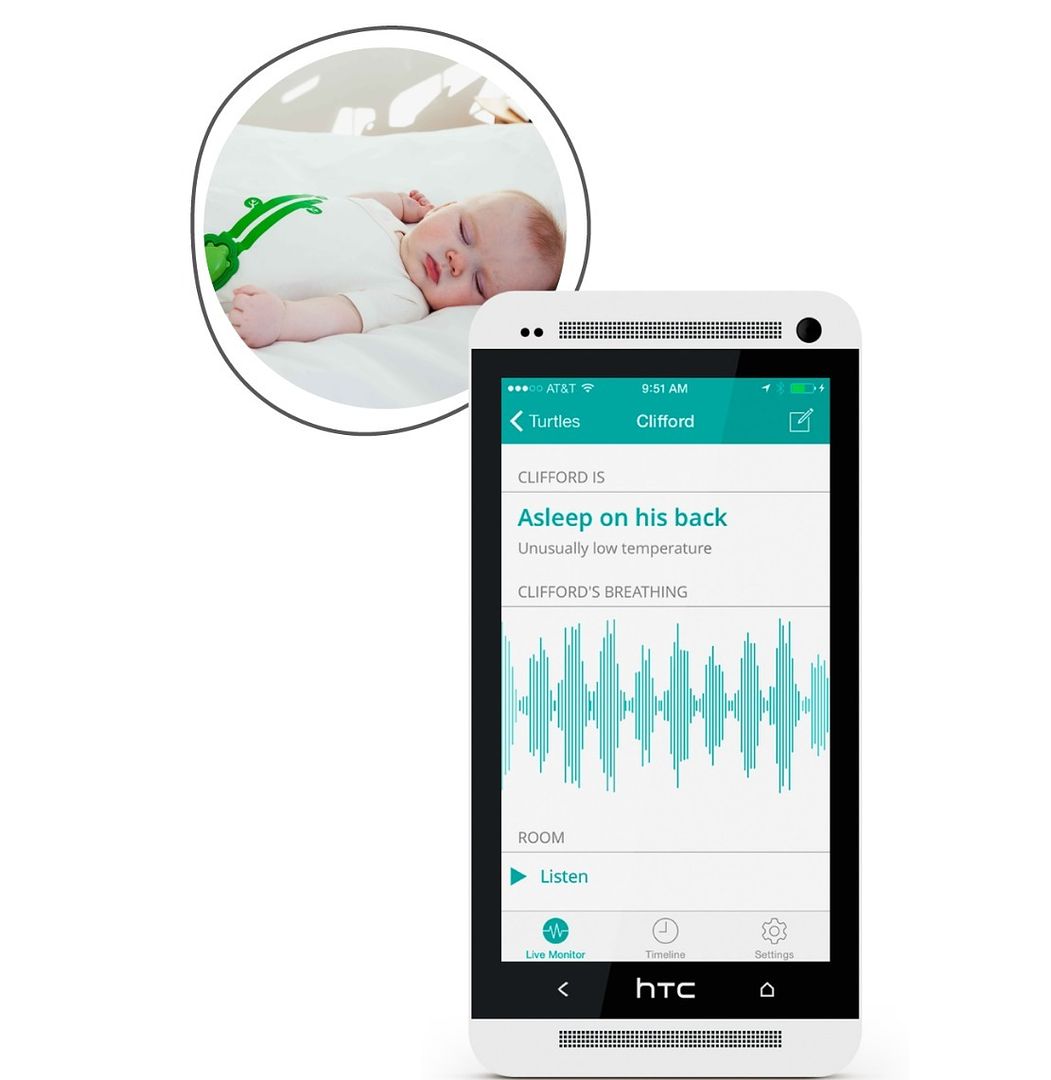 Mimobaby Smart baby monitor: The onesie sensors connects to an app
