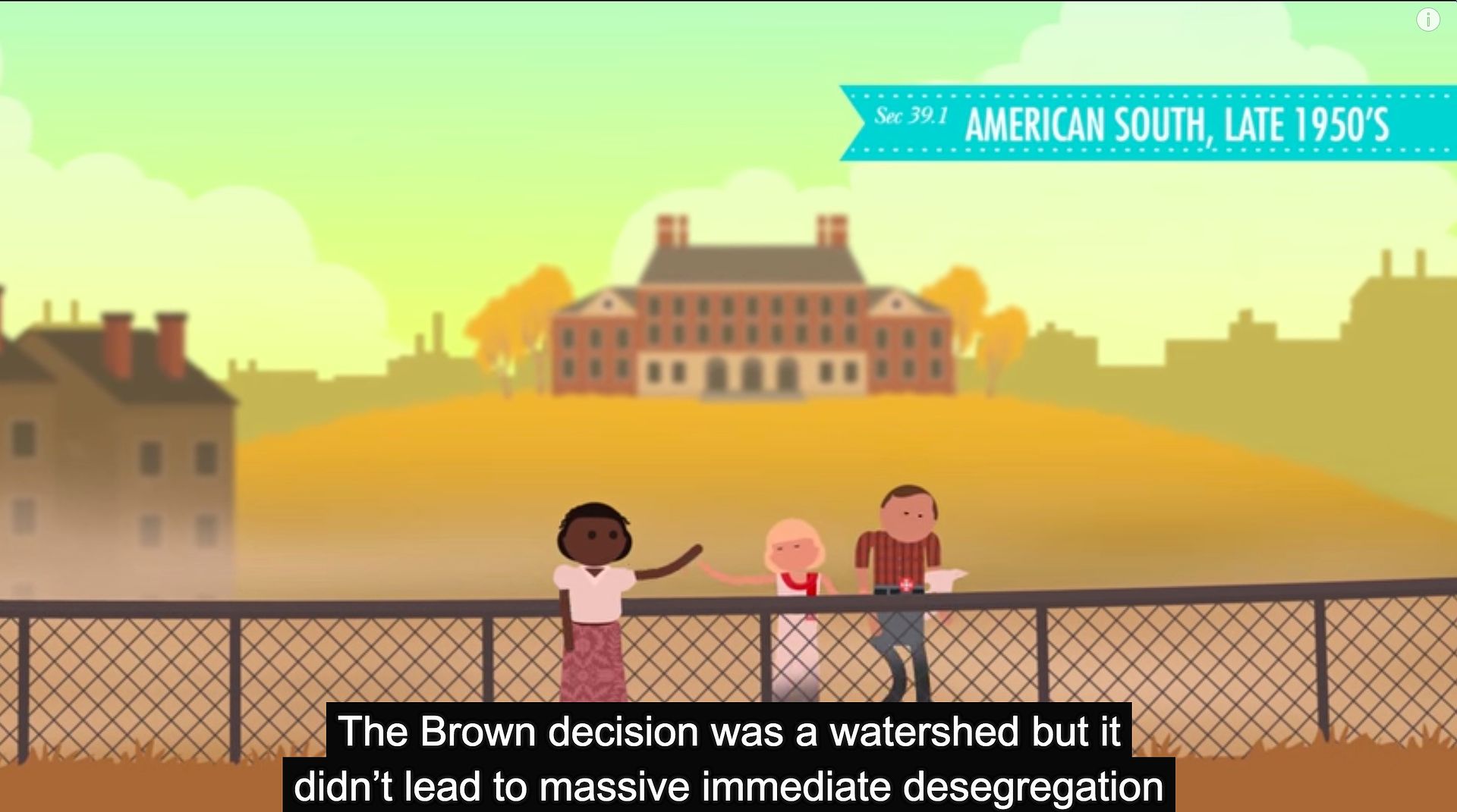 MLK resources for kids: Crash Course 1950s US History video