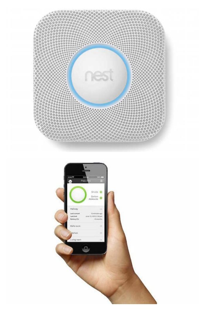 Smart fire safety products: The Nest smart smoke detector is amazing, and controlled right from an app even when you're not home