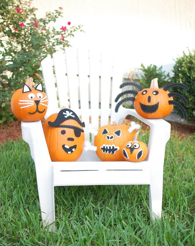 No-carve pumpkins for Halloween: Creature no-carve pumpkins | A Small Snippet
