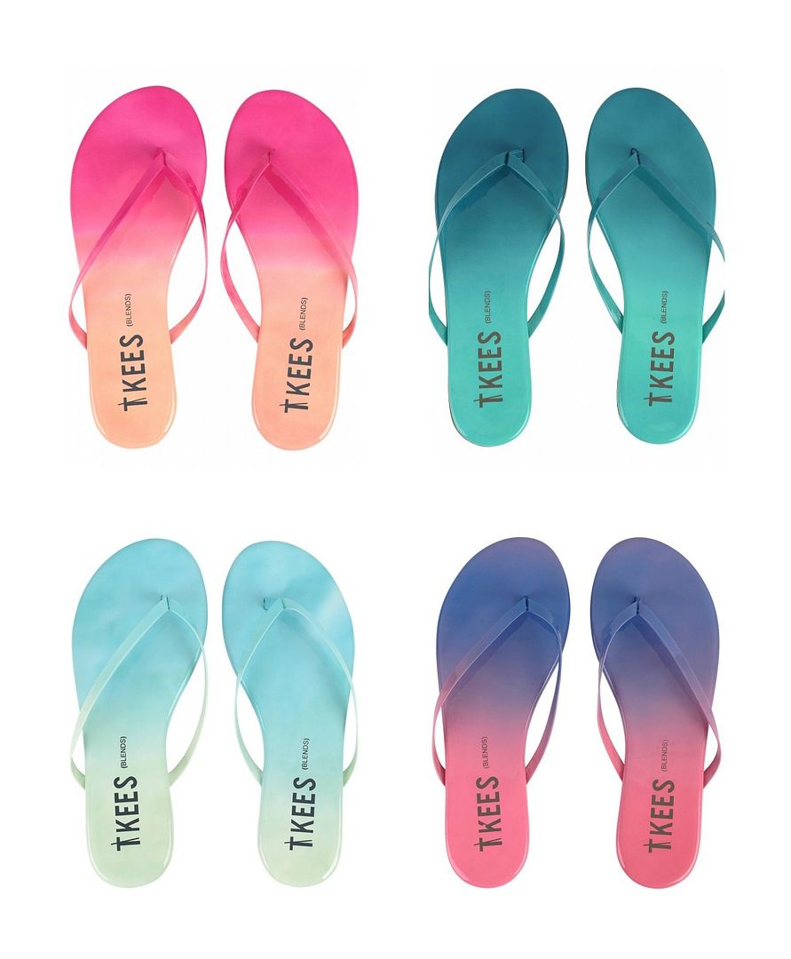 Ombre TKEES blends sandals in 6 shades