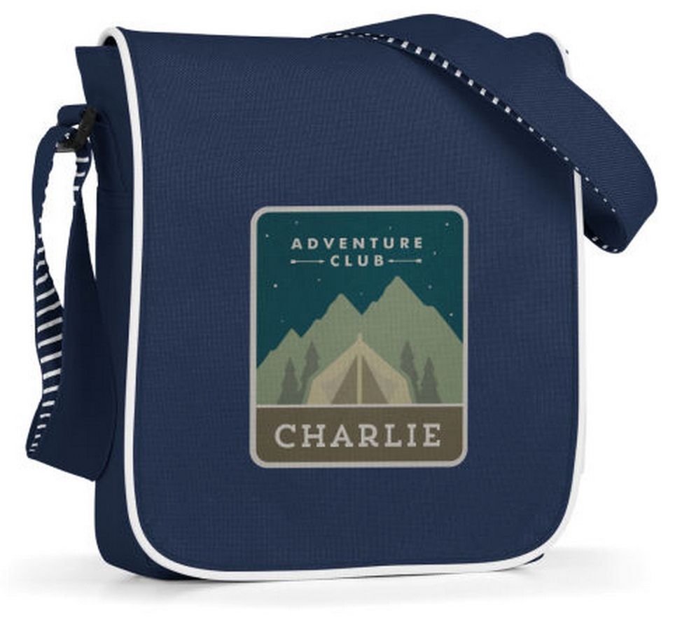 Personalized camp bags, messenger bags, backpacks and more at Tiny Me