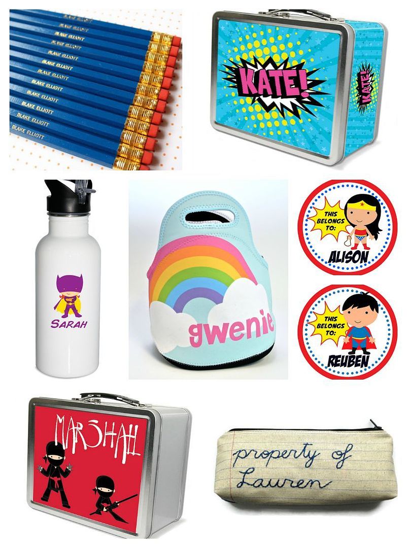 Cool personalized back to school supplies on Etsy