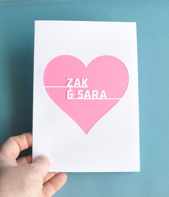 Personalized Valentine's cards spotted on Etsy