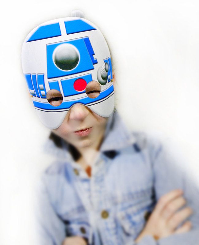 Printable paper Star Wars character masks on Etsy