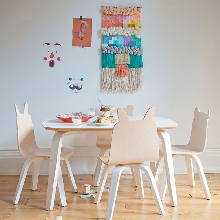 Bunny play chairs for kids at Oeuf NYC