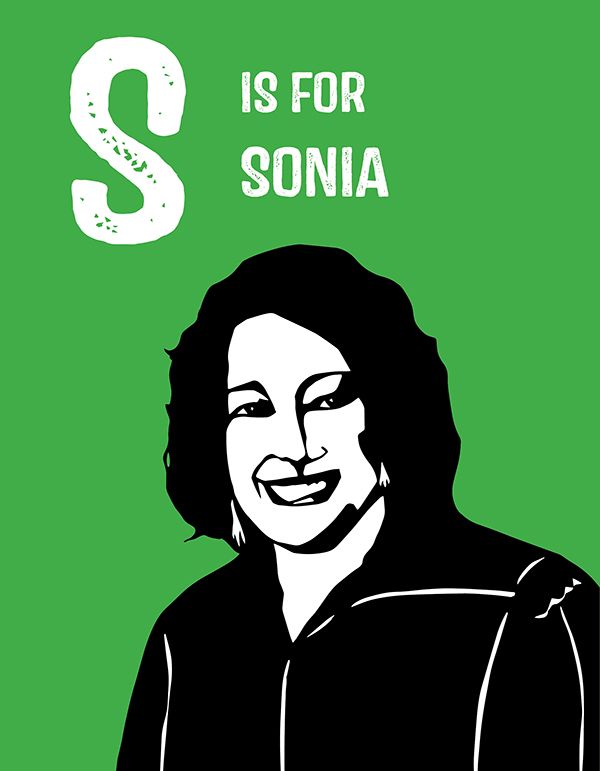 Sonia Sotomayor in Rad American Woman A-Z book