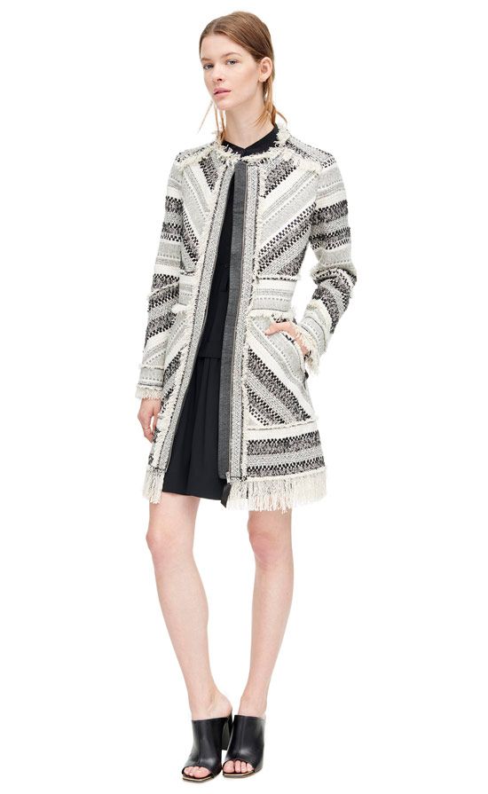 Rebecca Taylor tweed long jacket for fall. Love!