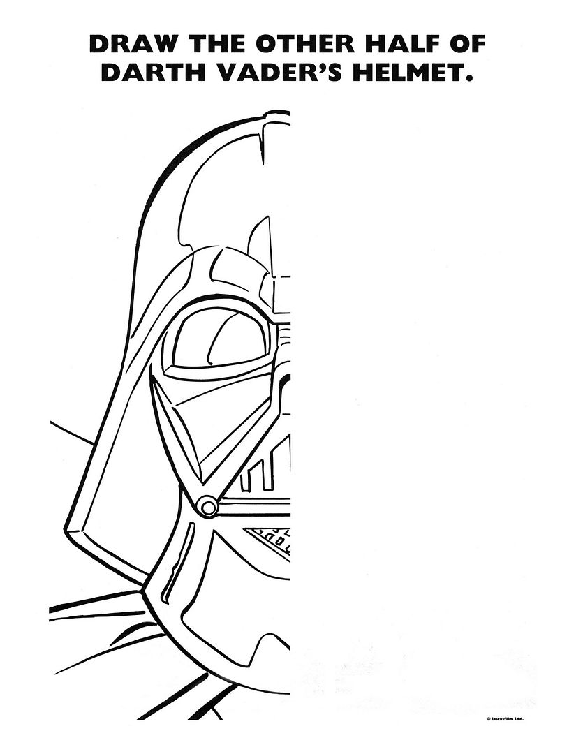 Free printable Star Wars party coloring pages and activity sheets on the Disney site