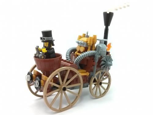 Steampunk LEGO carriage: Instructions at Rebrickable