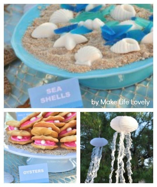 Under the Sea Summer Party Theme | Great DIY craft + snack ideas from Make Life Lovely