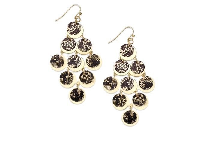 Steals under $20 at Macy's: Thalia Sodi faux snake chandelier earrings