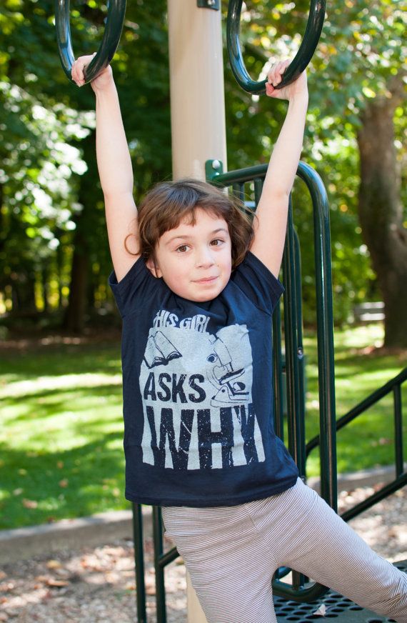 This girl asks why STEM tee for girls | Cool career tees for kids