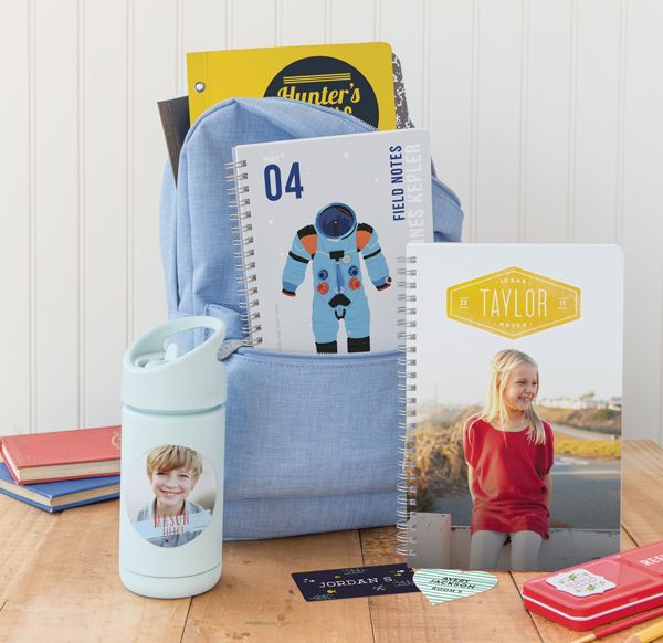 cool personalized back to school shopping supplies for kids at Minted