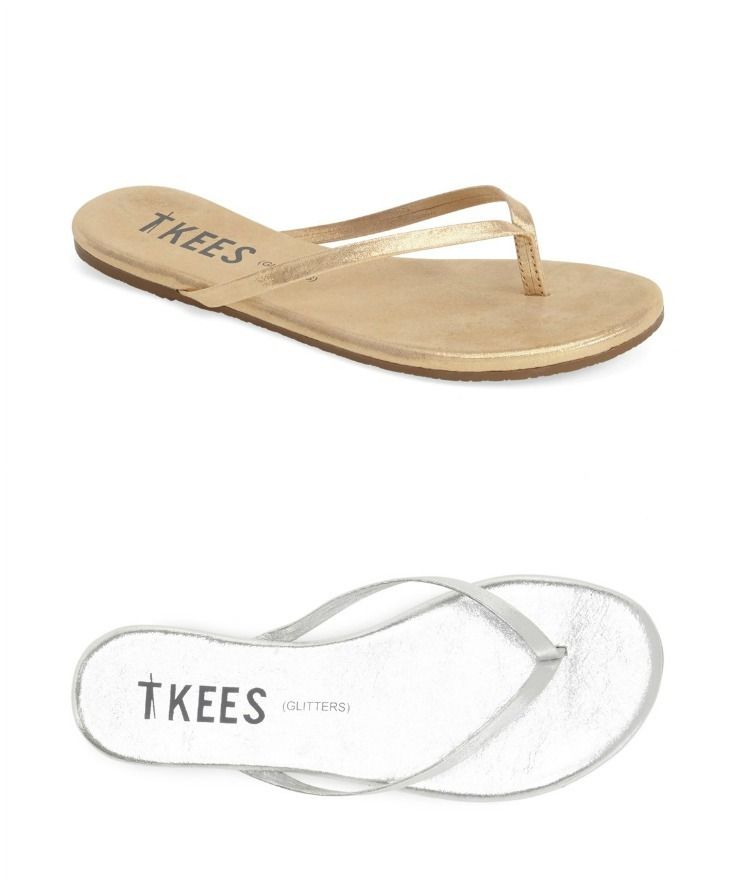 New TKEES Glitters: Subtly metallic sandals for summer