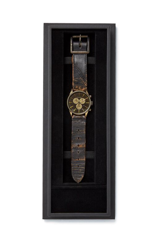 Nixon watch made from Tom Waits' actual leather boots! Best gift ever for a rock fan?