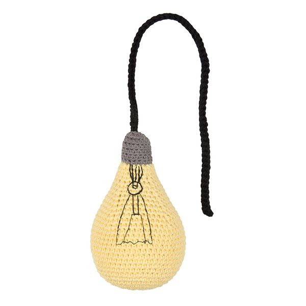 Vintage light bulb, hand crocheted. Cool for kids' rooms