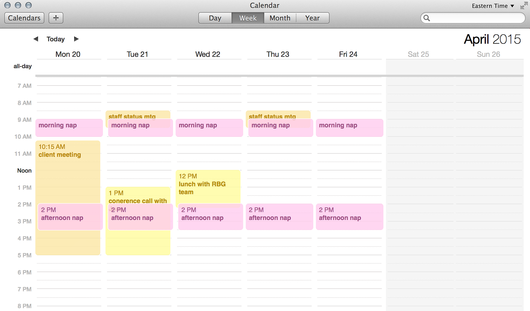 Tips for new parents returning to work: Create a shared calendar with the baby's schedule