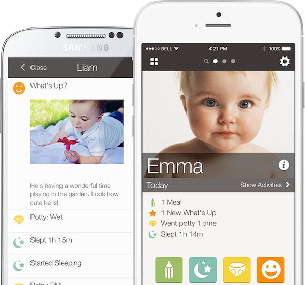 Tykester app: Multiple profiles let your caregiver share info about multiple kids
