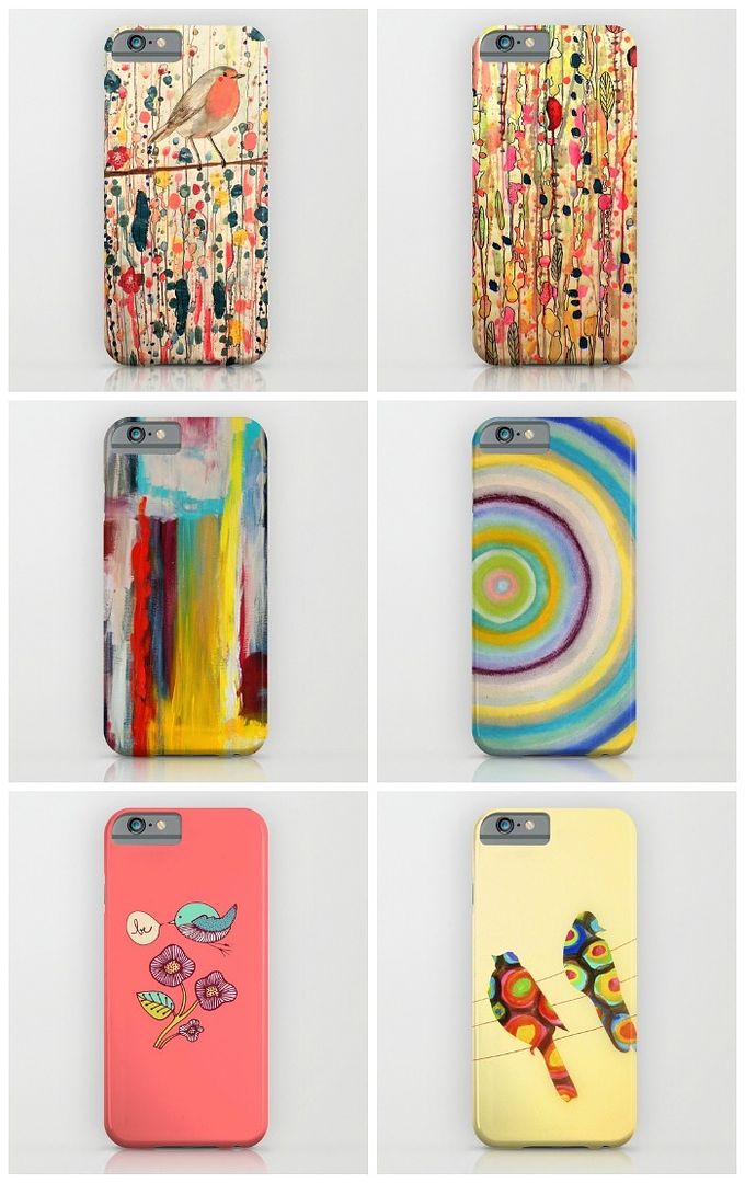 colorful iphone and galaxy cases from artist sophie demers