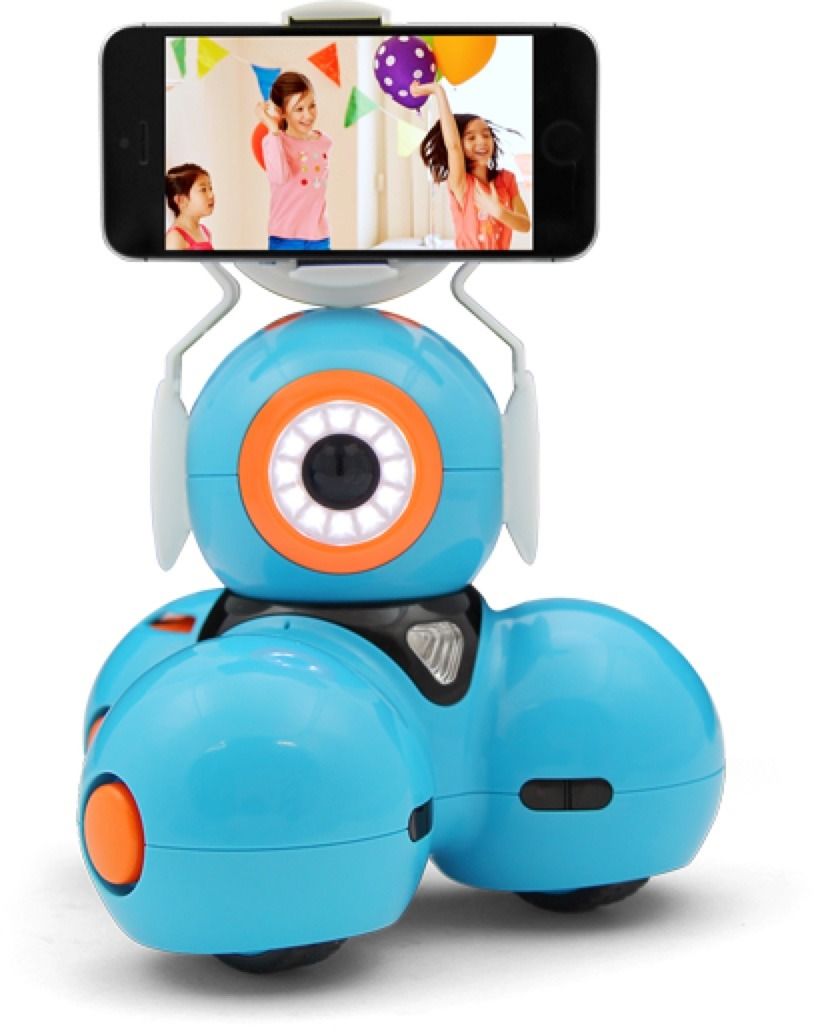 Dash Robot with smartphone attachment