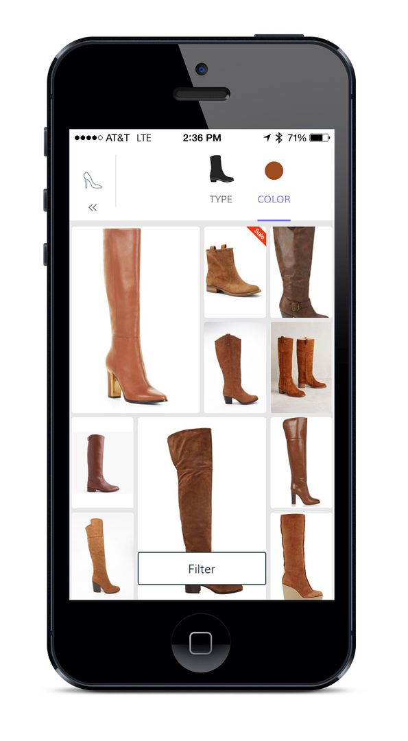Donde Fashion app: Drill down by item, style, color, price from more than 6000 retailers. It's awesome!