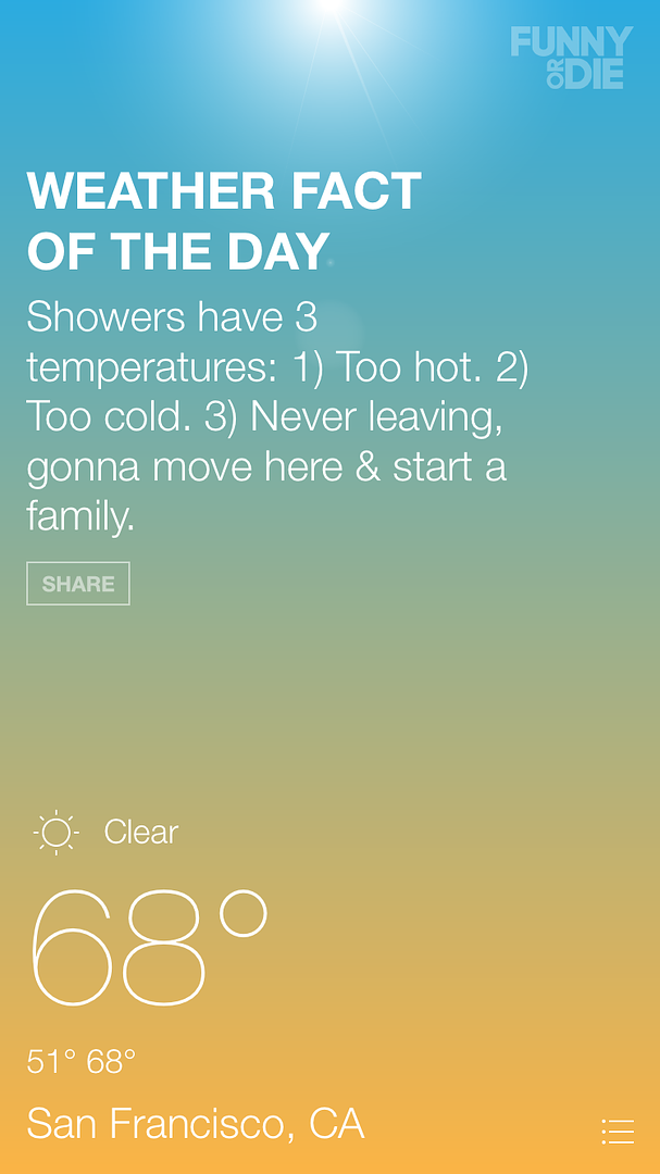 Funny or Die Weather app: Yes it's real and you need it