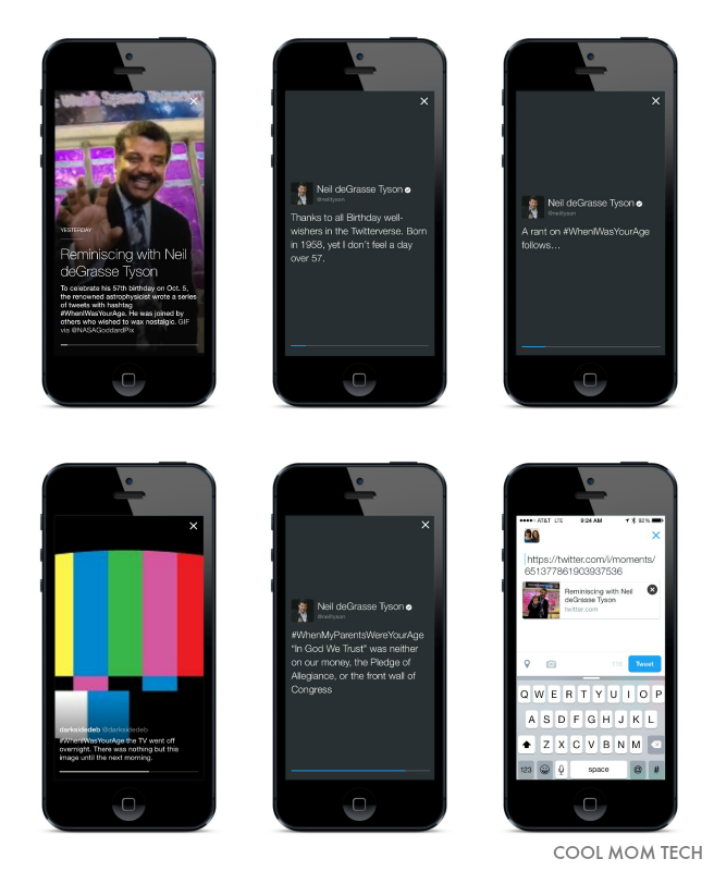 How Twitter Moments works: A fun curation of meme highlights honoring Neil DeGrasse Tyson's birthday