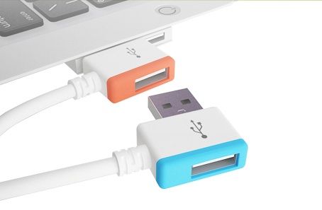 InfiniteUSB lets you plug in multiple cords to a single port. Genius!