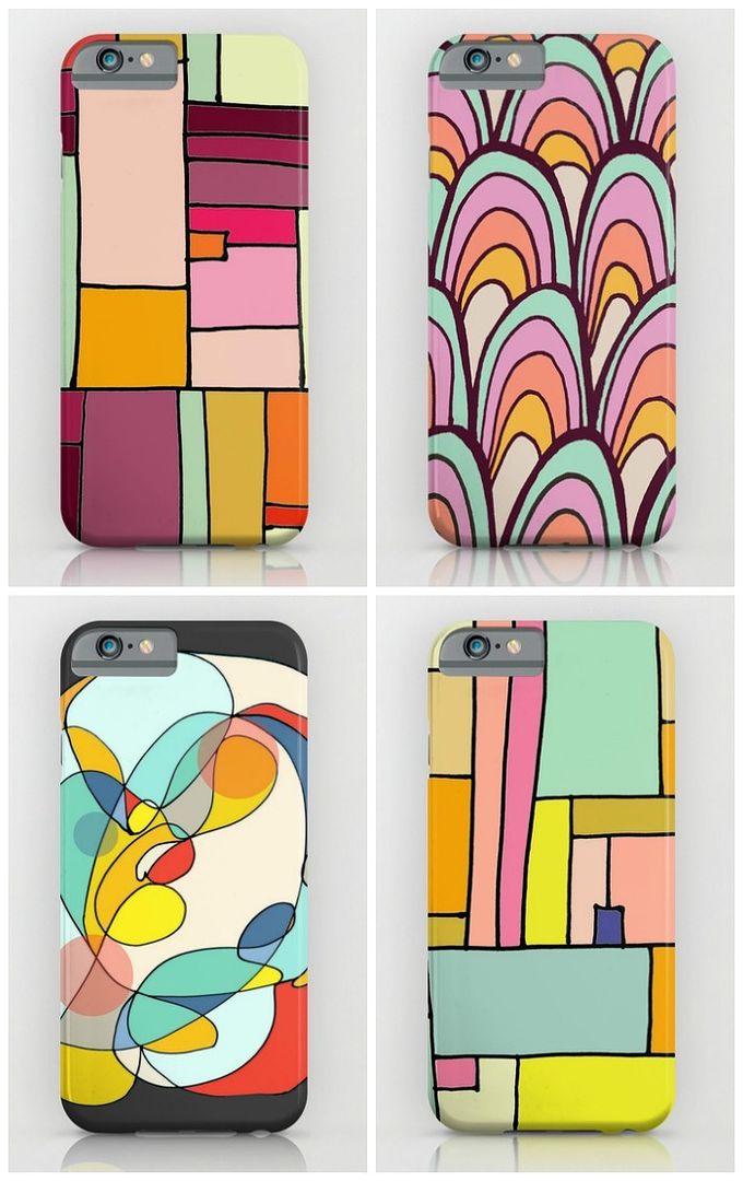 Colorful pop-art inspired iPhone and Galaxy cases from artist Sophie Demers