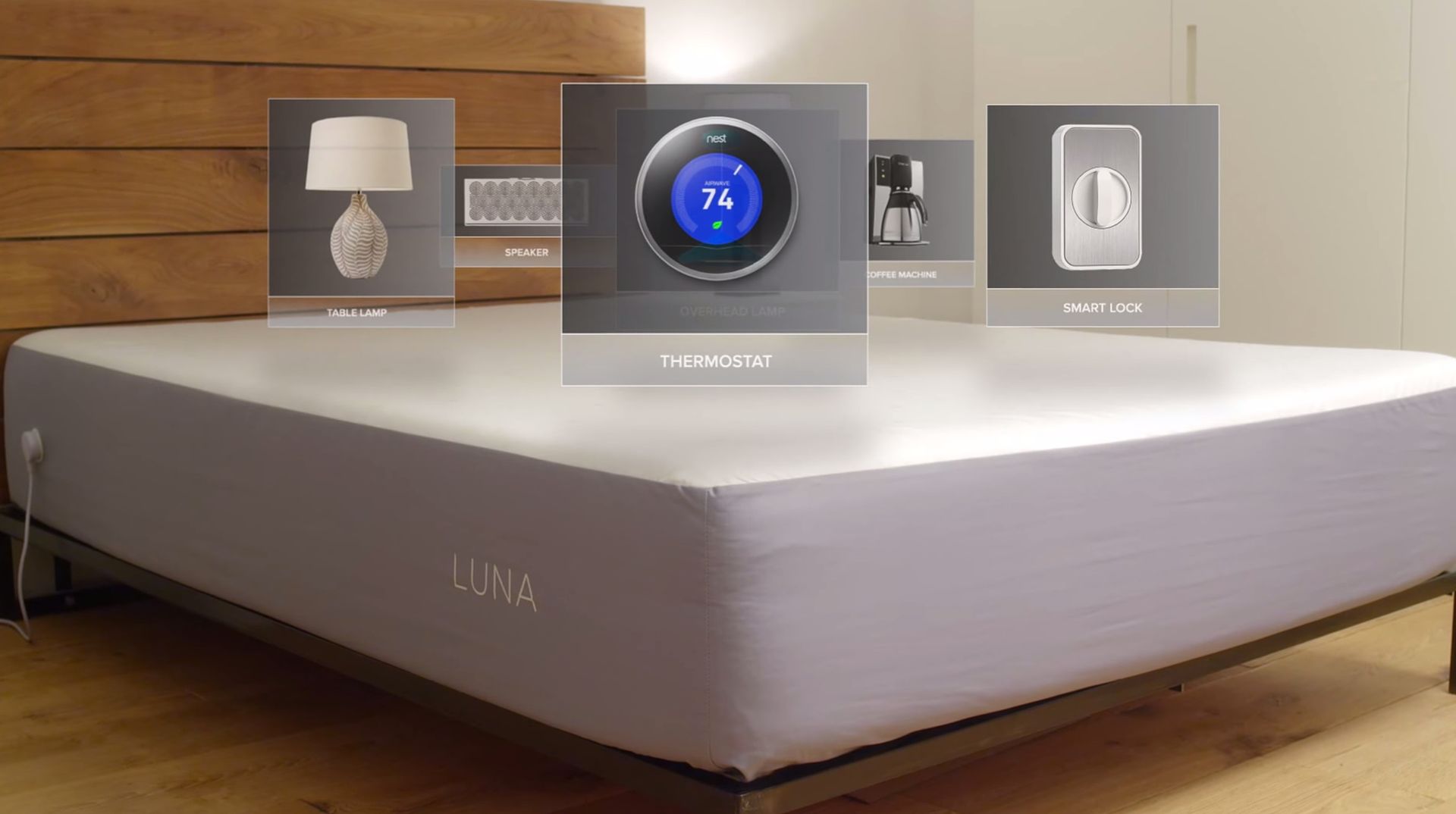 Luna Mattress Smart Cover communicates with your smart home to do more than track sleep