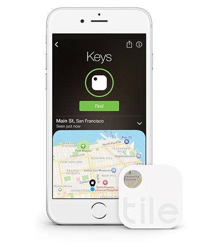 Tile tracker + app help you track down everything from keys to phones to missing luggage. Even a car!