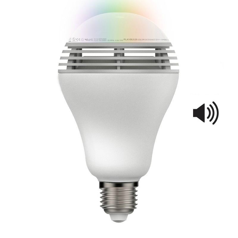 PLAYBULB color: Bluetooth enabled smart bulb with speaker that lets you sleep or wake to color + music. Wow!
