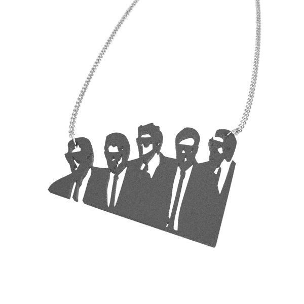 Zazzy Reservoir Dogs 3D printed necklace