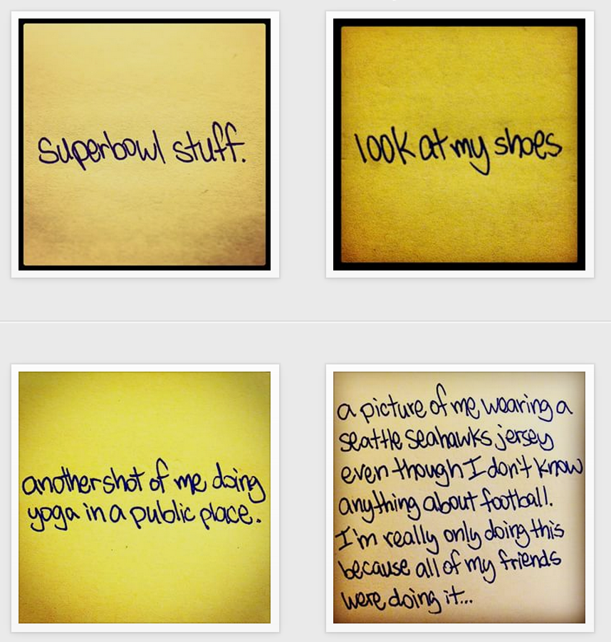 Instagram feeds to make you happy: Satiregram parodies cliches on Post-It notes