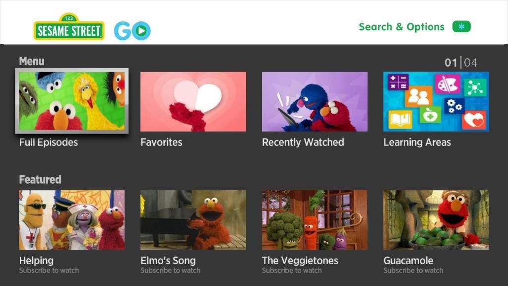The new Sesame Street Go channel, now on Roku