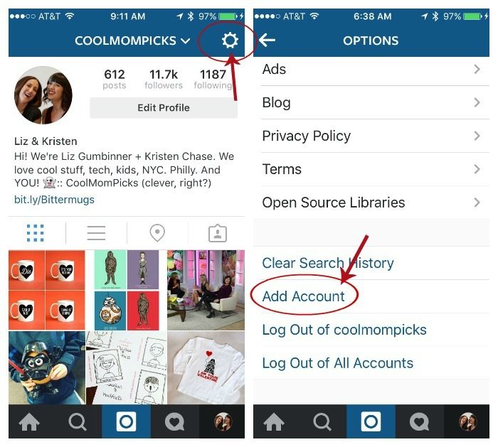 How to add and manage multiple Instagram accounts | Cool Mom Tech