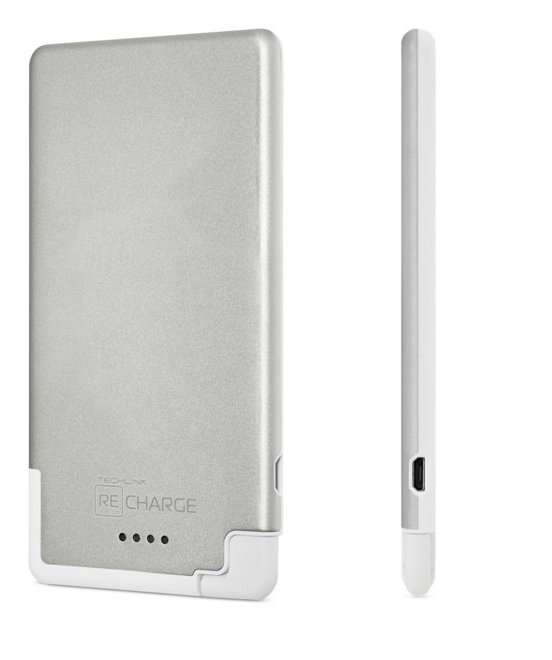 The Ultrathin Techlink Recharge 3000 portable charger: So lightweight, you can carry extra power with you and not even know it