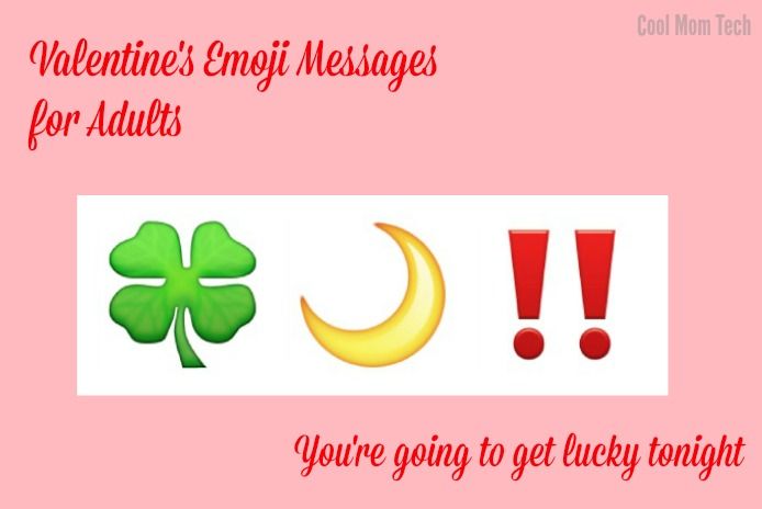 Valentine's emoji sentences: Getting lucky