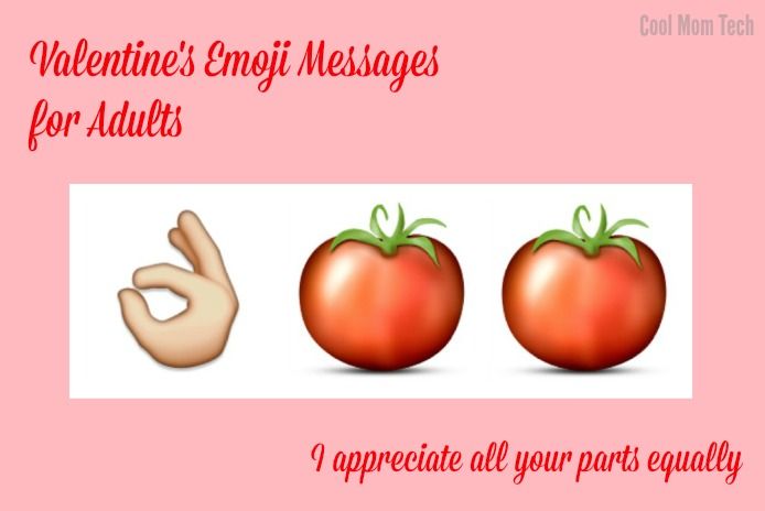 Valentine's emoji messages for adults