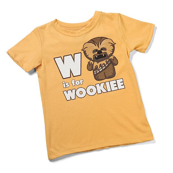 Star Wars toddler tees: W is for Wookiee